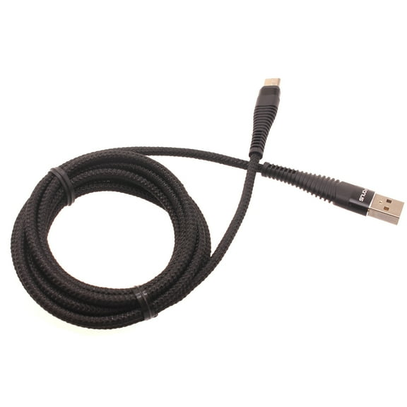 Long 10ft USB-C Cable for Motorola Edge (2021) Phone - Charger Cord Type-C Power Wire Braided Z5R Compatible With Motorola Edge (2021) Model