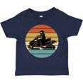 thumbnail image 3 of Inktastic Snowmobile Retro Sunset Boys or Girls Toddler T-Shirt, 3 of 5
