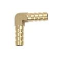 thumbnail image 3 of Brass Barb Elbow 90 Degree Male Thread Connector 10mm for Air Water Gas Oil Pipe, 3 of 7