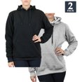 thumbnail image 2 of Galaxy By Harvic Womens Heavyweight Fleece Lined Pullover Hoodie 2 Pack (M-2XL), 2 of 7