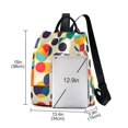 thumbnail image 3 of FORMRS Women's Travel Backpack Purse Anti-Theft Hidden Pockets Casual Shoulder Bag, Green Geometric, 3 of 7