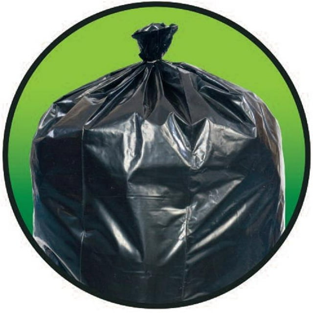 60 gal Liner High-Density, Black - 100 per Case