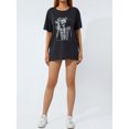 thumbnail image 2 of TRKIYQC Camiseta Vintage para Mujer, Jersey de Cuello Redondo de Manga Corta con Estampado de Esqueleto/Luna para Adultos TRKIYQC  casual, 2 of 9