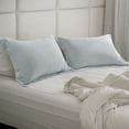 thumbnail image 3 of PiccoCasa 2 Packs Pillowcases Soft 1800 Microfiber Pillow Shams with No Zipper, Queen Light Grey, 3 of 7