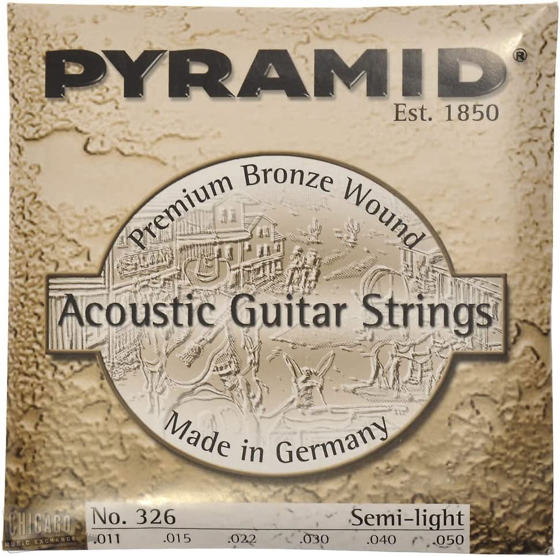 Pyramid 326 Acoustic Premium Phosphor Bronze Semi-Light 11-50