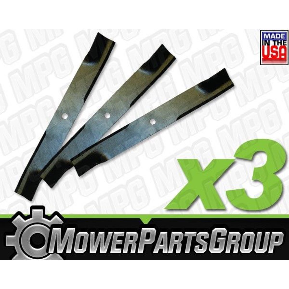 D630 (3) Pack of Blades John Deere 62" cut M143504 62C decks Walmart