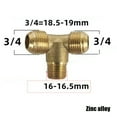 thumbnail image 1 of BTOER Copper Air Compressor Elbow 90 Degree Relief Threaded Pipe Air Pump Elbow Fittings For Oil Free Air Compressor Accessories, 1 of 1