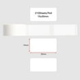 thumbnail image 3 of Amdohai White Blank Label Paper Self-Adhesive Thermal Paper Roll 15*30mm 210sheets/roll Compatible with Phomemo D30, 3 of 7