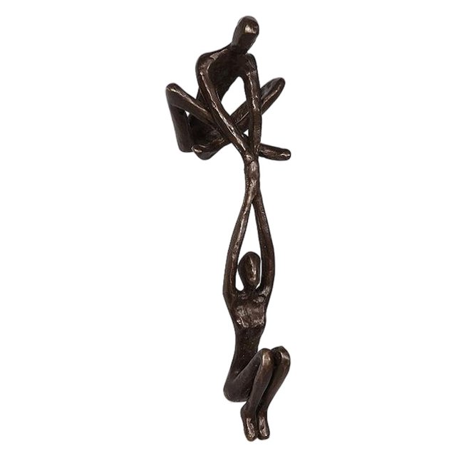 Figura de pareja Hombres que tiran de las mujeres Yoga estatua resina arte escultura decoración borde para escritorio estante ornamento Oficina hogar Decoración Magideal Figura de pareja