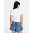 thumbnail image 3 of No Boundaries Americana Graphic Baby Tee, Women's and Women's Plus XXS-4X, 3 of 5