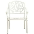 thumbnail image 3 of vidaXL Garden Chairs 2 pcs Cast Aluminium White, 3 of 5