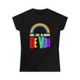 thumbnail image 3 of Be You LGBTQ Love Live Be Happy Love Pride Month LGBT Womens T Shirts, 3 of 8