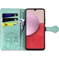 thumbnail image 4 of for Samsung Galaxy A14 5G Case PU Leather Flip Wallet, Cat Dog Cartoon Cute Style with ID Card Holder Phone Cover Case for Samsung Galaxy A14 5G MG Green, 4 of 12