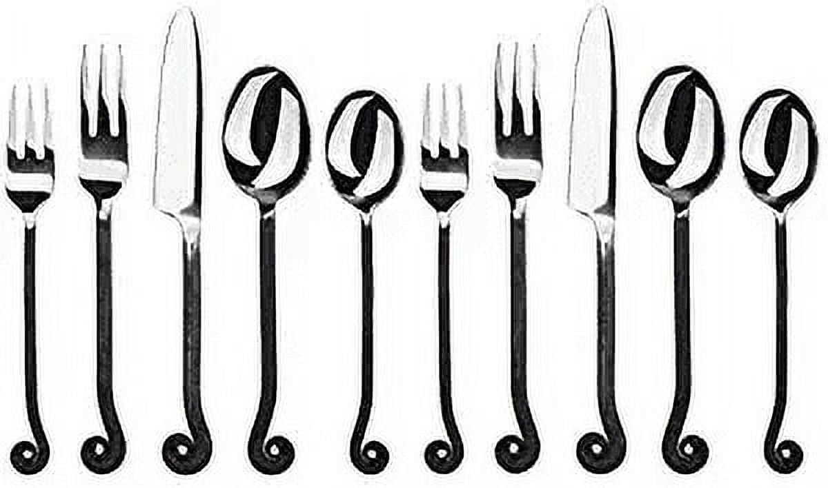 Gourmet Settings Treble Clef Stainless 20pc Flatware Set for Four