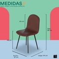 thumbnail image 4 of Mubson Set de 4 Sillas de Piel Sintetica Sela, 4 of 5
