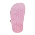 thumbnail image 7 of Laura Ashley Girls Double Buckle Flat Heel Footbed Sandals with Holographic Details (Toddler Sizes), 7 of 7