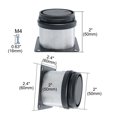 thumbnail image 2 of 2 Inch Furniture Legs Stainless Steel Feet Sofa Table Cabinet Shelves Leg Replacement Adjustable Height 5pcs, 2 of 7