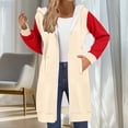 thumbnail image 2 of Jsaierl Women's Long Color Block Zip Up Hoodies Sweatshirts with Drawstring Pockets Casual Fall Travel Tops S-2XL, 2 of 7