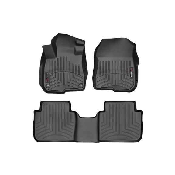 WeatherTech Custom Fit FloorLiners compatible with Honda CR-V, CR-V Hybrid - 1st & 2nd Row, Black