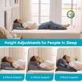 thumbnail image 3 of Juego de almohada cuña ajustable de espuma viscoelástica WGAKCED para alivio del dolor, 3 of 7