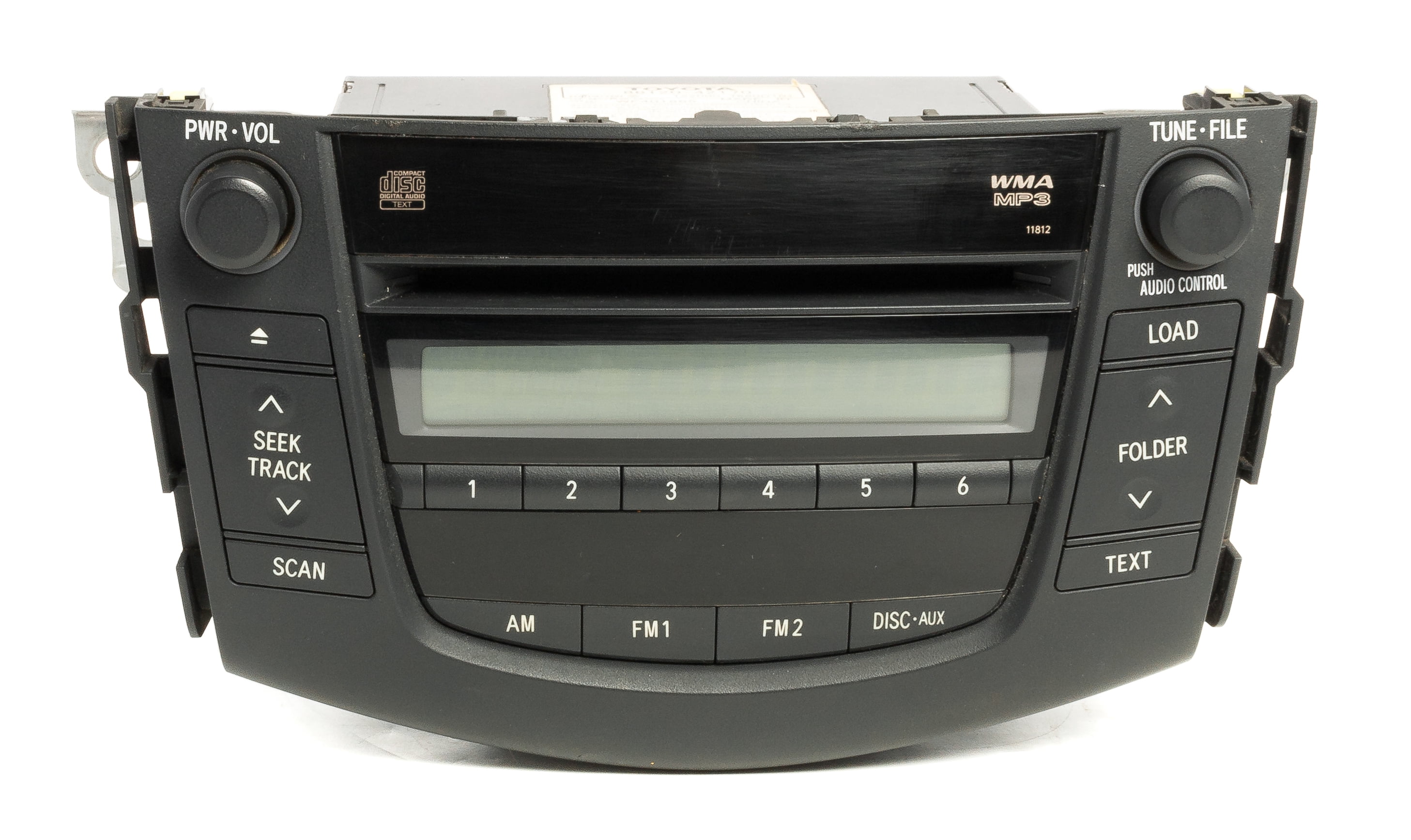 Restored 2006-2008 Toyota Rav4 OEM Original AM FM Stereo CD Player 86120-42170 Face 11812 (Refurbished)