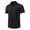 Black-2, variant on Njoeus Shirts For Men Golf Shirts For Men Men'S Cotton Zipper Lapel Short Sleeve Undershirts T-Shirt Casual Business Tops Shirt Black Shirts