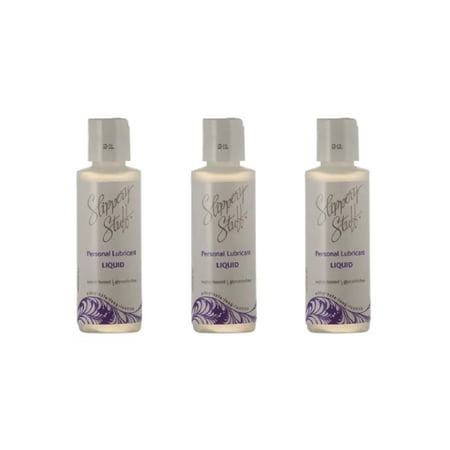 Slippery Stuff Water Based Lubricant Liquid 4oz - 3 Pack
