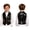 Black, variant on Sequin Sparkly Vest For Boys Sequin Hip-Hop Jazz Dance Top Party Waistcoat Black 6