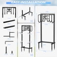 thumbnail image 4 of OLV Garden Hose Holder Heavy-Duty Freestanding Metal Stand,Holds 150FT Hose,Stable 4-Spike Base, 4 of 10