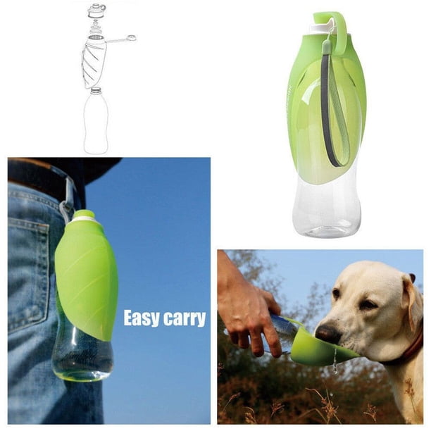 LSLJS Dog Water Bottle, Portable Pet Dog Bottle Travel Dog Bowl
