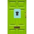 thumbnail image 2 of Checkerboard Blue Black Labrador Wall or Door Hanging Prints, 2 of 2