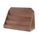 thumbnail image 1 of Soporte para tarjetas de felicitación, portatarjetas de madera, práctico estante de escritorio para tarjetas, soporte para tarjetas para tiendas, Marrón, 1 of 8