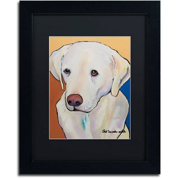 Trademark Fine Art "Millie Large" Canvas Art by Pat Saunders-White, Black Matte, Black Frame