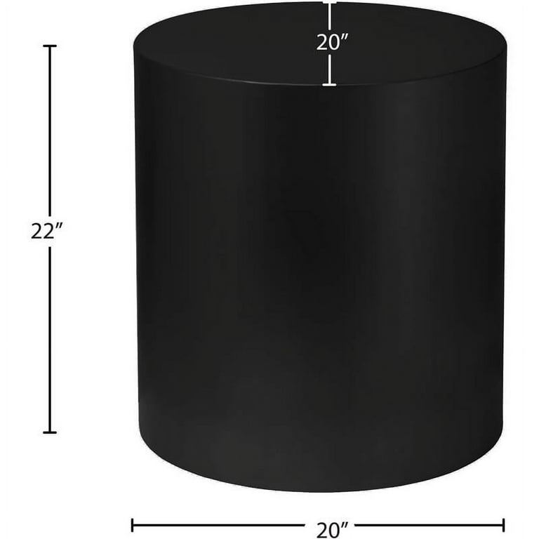 Meridian Furniture Cylinder End Table - Black Meridian Furniture Cylinder End Table - Black