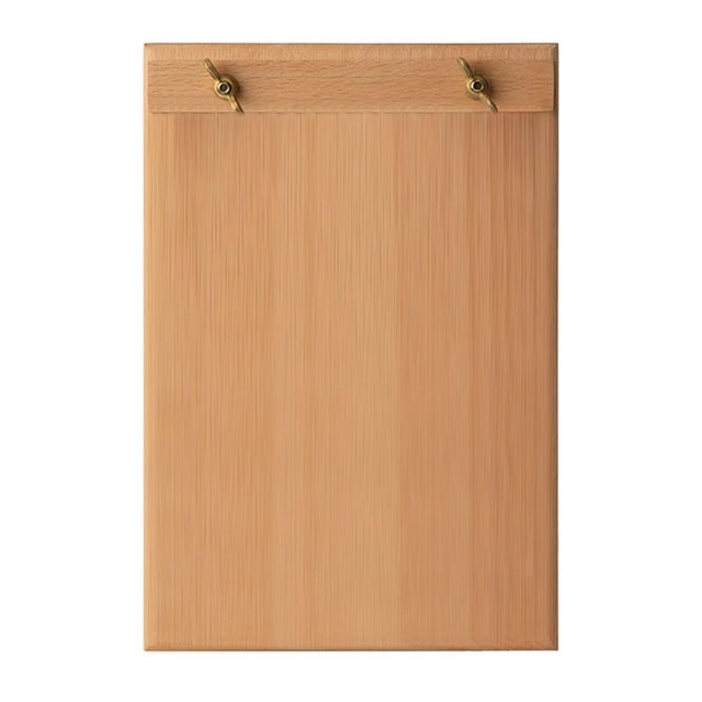 GUOOL Wood Sign Holder A5 Flyer Display Frame for Restaurants Picture Paper Office brown