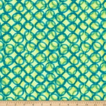 Quilting Treasures Quilt Fabrics Mirage Interlocking Circles Light Green 100% Cotton Fabric sold by the yard