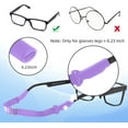 thumbnail image 4 of 3-Pack Adjustable Glasses Straps - No Tail Eyewear Retainer for Men Women Kids, Purple (7.5-13.5 Inch), 4 of 8