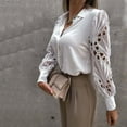 thumbnail image 2 of QLEICOM Womens Summer Tops Oversized T-shirts Square Collar Solid Color Lace Splicing Casual Loose Tunic Tank Tops Women Shirts Blouses White XXL, 2 of 5