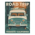 thumbnail image 2 of Yosemite, California, Road Trip, Letterpress, Camper Van (1000 Piece Puzzle, Size 19x27, Challenging Jigsaw Puzzle for Adults and Family, Made in USA), 2 of 4