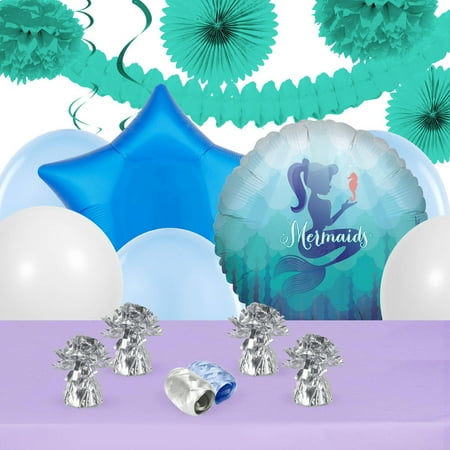 Mermaids Under The Sea Party Decorations - Balloon Table Decorating Kit
