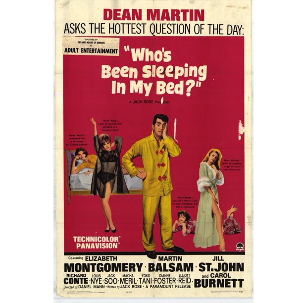 Who S Been Sleeping In My Bed Movie Poster Style A 27 X 40 1963 Walmart Com Walmart Com