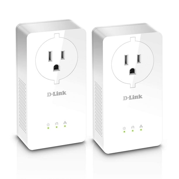 D Link Powerline Adapter Pass Through Extender Ethernet Over Power