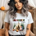 thumbnail image 2 of Santa Favorite Camper T-Shirt | Funny Christmas Camping Graphic Tee, Gold, Size XL, 2 of 6