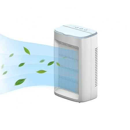 

Portable AC Fan Evaporative Air Cooler and Humidifier with 200ml Water Tank and Ice Cube 3 Speeds Air Conditioner with USB Personal Mini AC Fan for Bedroom Home Office Table and Outdoor