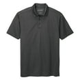 thumbnail image 5 of Yellow Rooster Mens Short Sleeve Heathered Silk Touch Polo Black Heather XS, 5 of 7