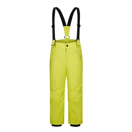 Auroural Kids Ski Pants Boys Ski Pants Children s Children s Solid Color Thick Waterproof and Warm Ski Pants