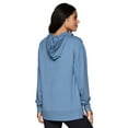 thumbnail image 2 of RBX Active Women's V-Neck French Terry Hoodie Tunic Sweatshirt, 2 of 5