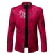 thumbnail image 2 of Otoño e invierno nuevo blazer para hombre ropa informal ajustada de alto rendimiento traje de terciopelo mercerizado abrigo traje pequeño para hombre, 2 of 4