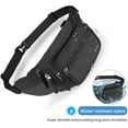 thumbnail image 3 of ProCase Fanny Pack Waist Packs for Men Women, Waist Bag Hip Pack for Travel Hiking Running Outdoor Sports -Black, 3 of 6