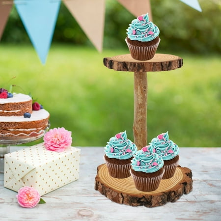 

Dessert Cupcake Holder Wooden Household Dessert Rack Wedding Table Centerpiece